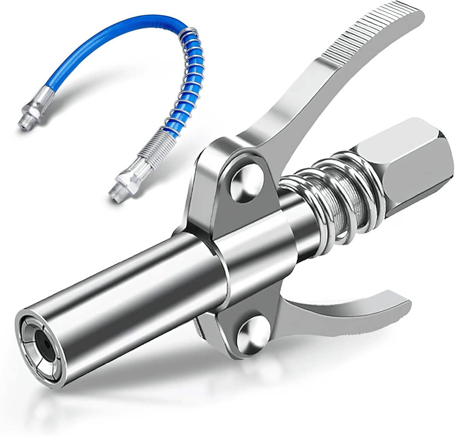 12000PSI 6-Jaw Stainless Steel Leak-Proof Universal Grease Gun Coupler