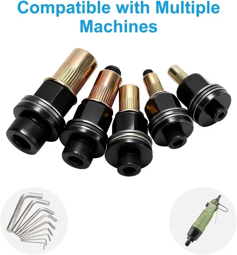 Head Rivet Nut Tool, M3 M4 M5 M6 M8 Rivnut Kit