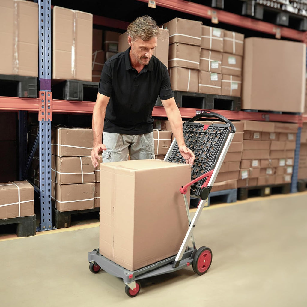 CLAX The innovative transport trolley | hand trolley | trolley | foldable | with 2 folding boxes