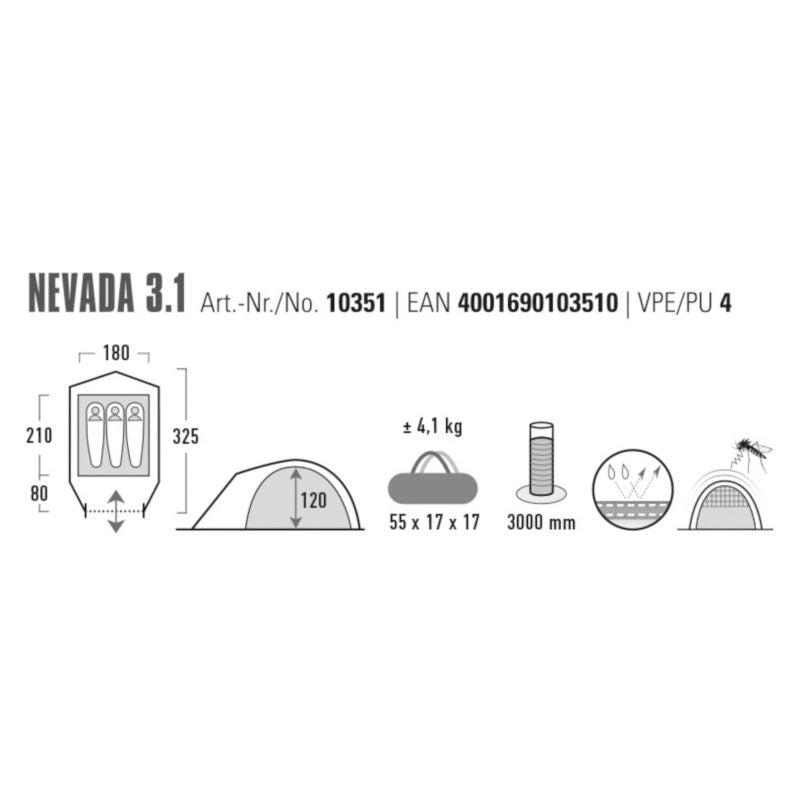 High Peak Nevada 3.1 sátor