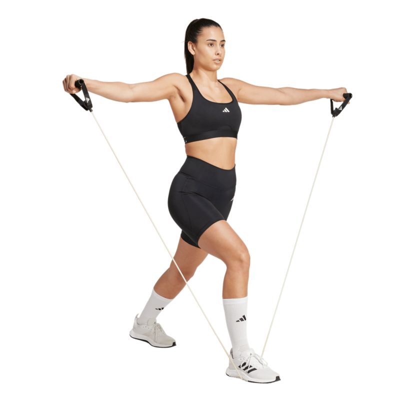 Adidas Optime Essentials Stash Pocket 7inch Short Leggings Fitnessshort