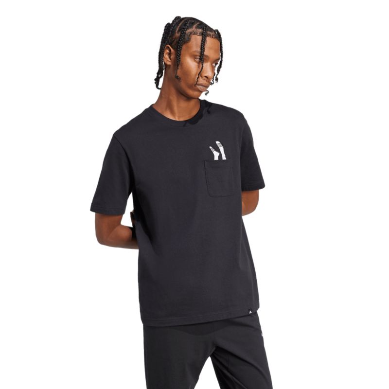 Adidas Lounge Slides Graphic Pocket Tee póló
