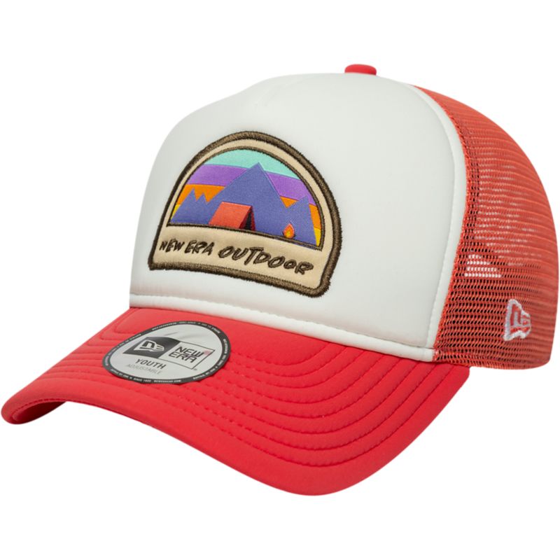 New Era Pink Patch Adventurer 9FORTY A-Frame Trucker Freizeitkappe