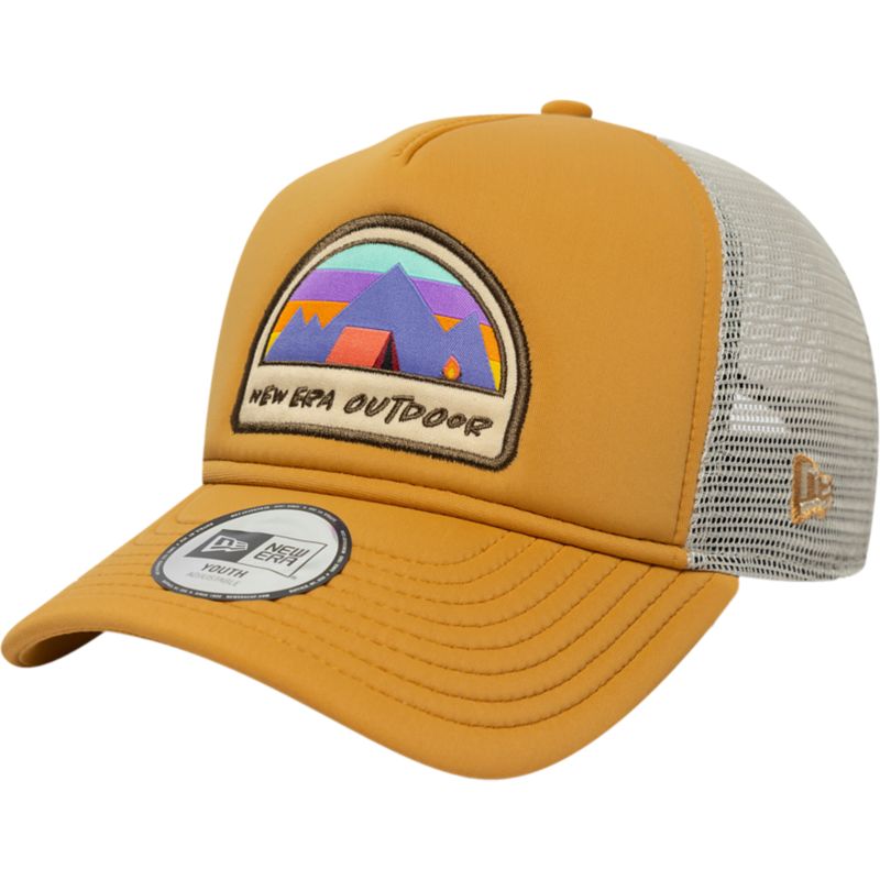 New Era Pink Patch Adventurer 9FORTY A-Frame Trucker Freizeitkappe