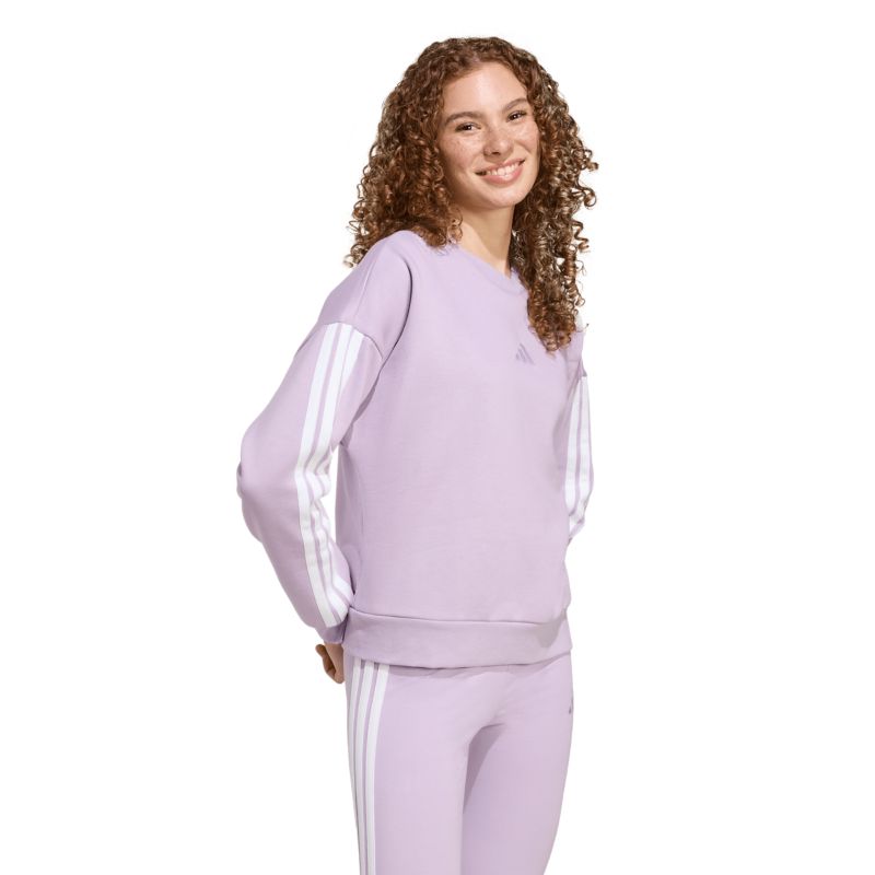 Adidas Essentials 3-Stripes Fleece Sweatshirt Pullover
