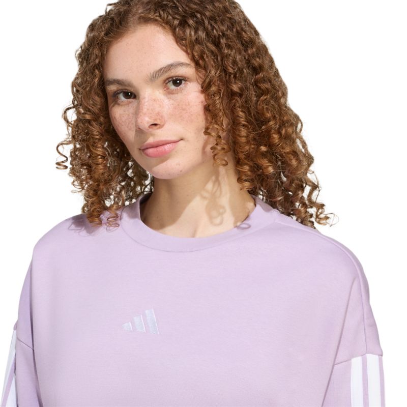 Adidas Essentials 3-Stripes Fleece Sweatshirt Pullover