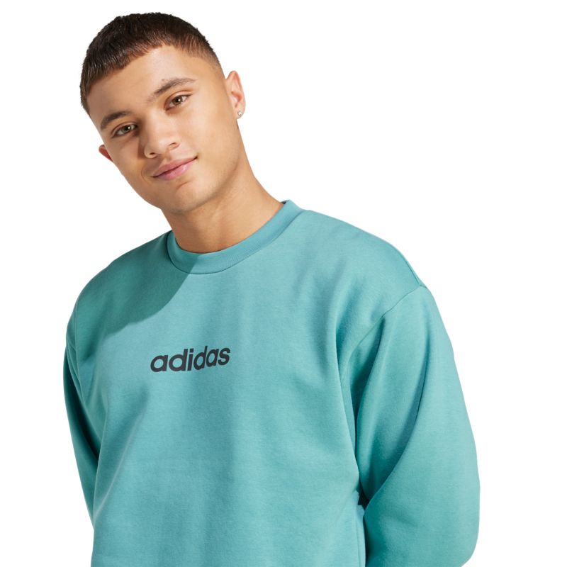 Adidas Essentials Linear Fleece Sweatshirt Pullover
