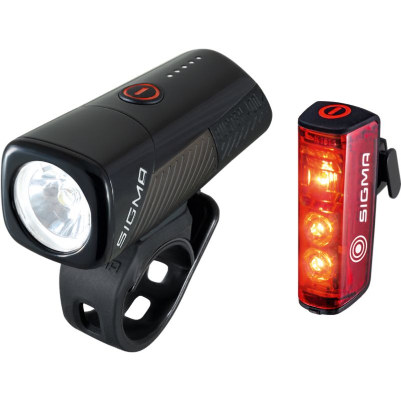 Sigma Akku Lichtset Buster 400 mit Rücklicht Beleuchtung