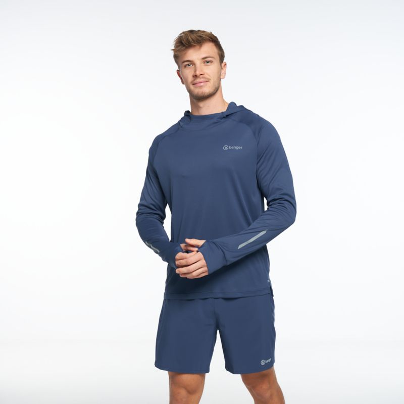 Benger RUNNING FUNKTIONSSHIRT MIT KAPUZE Laufshirt