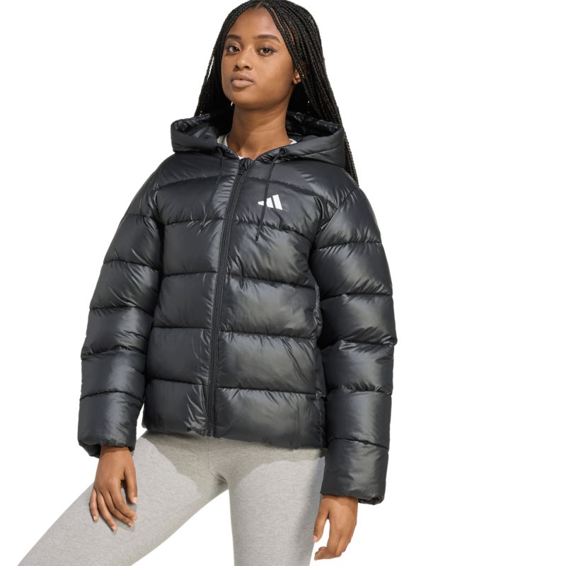 Adidas Essentials CLIMAWARM szintetikus pufi kapucnis télikabát