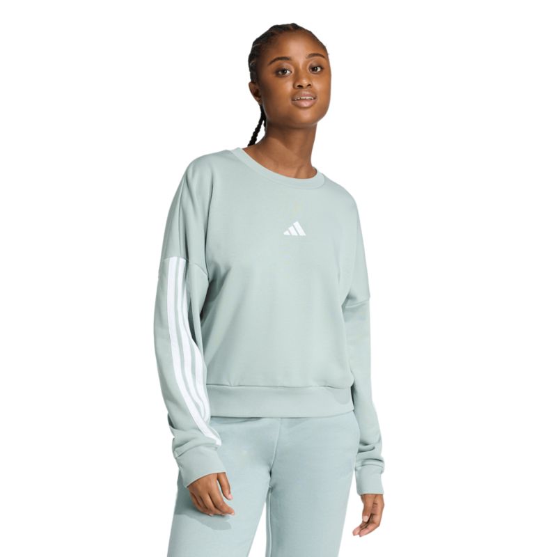 Adidas Essentials 3-csíkos francia frottír pulóver
