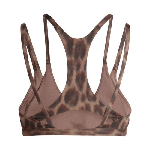 Adidas Optime Workout Leopard Strappy Light Support Bra sportmelltartó