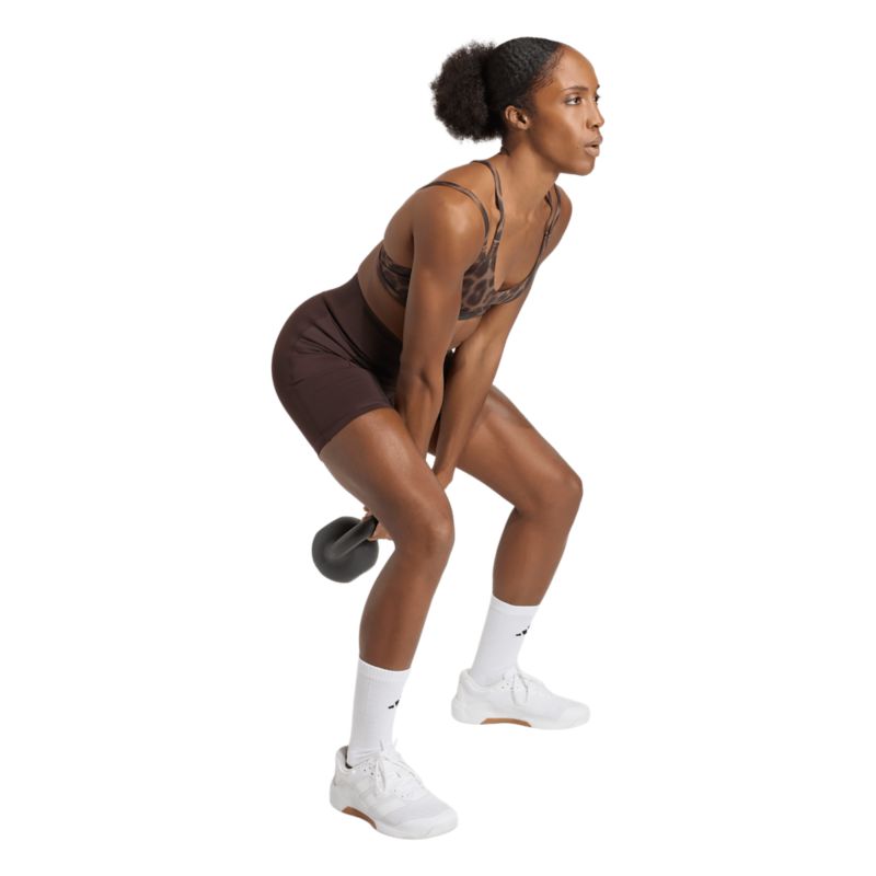 Adidas Optime Workout Leopard Strappy Light Support Bra sportmelltartó