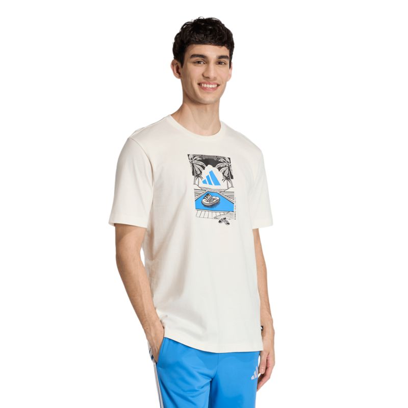 Adidas Summer Slides Relax Graphic Tee T-Shirt