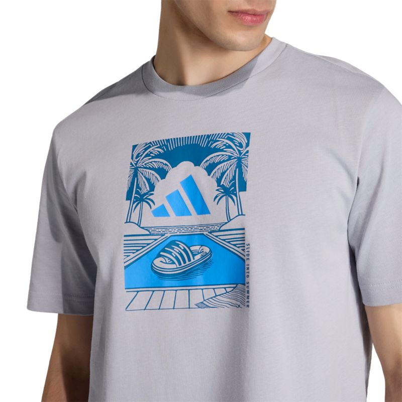 Adidas Summer Slides Relax Graphic Tee T-Shirt