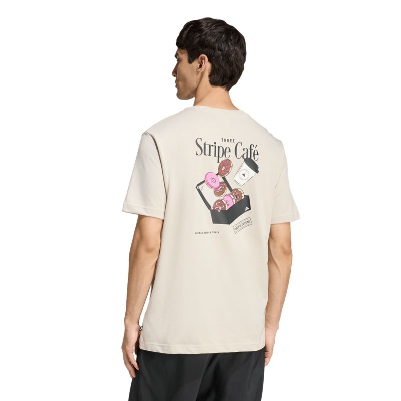 Adidas Coffee Cafe Donut Box Graphic Tee T-Shirt