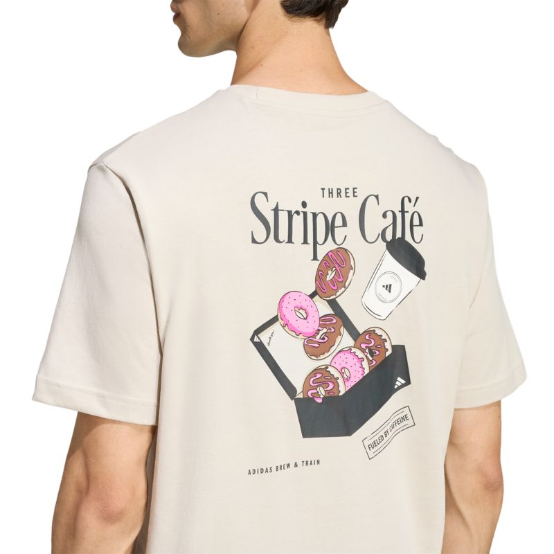 Adidas Coffee Cafe Donut Box Graphic Tee T-Shirt