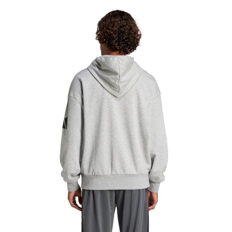 Adidas Essentials 3-Stripes logós francia frottír kapucnis pulóver