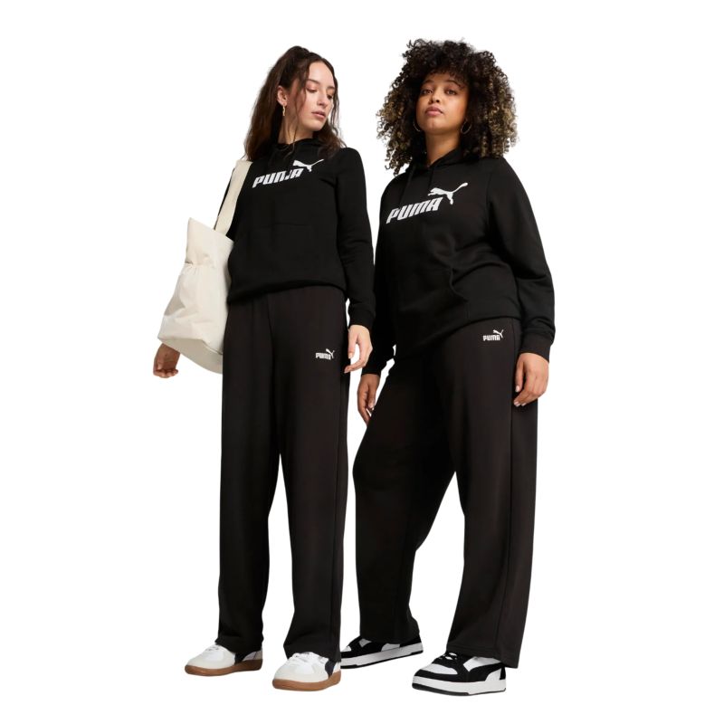 Puma ESS Small No. 1 logós, kényelmes egyenes szabású melegítőnadrág