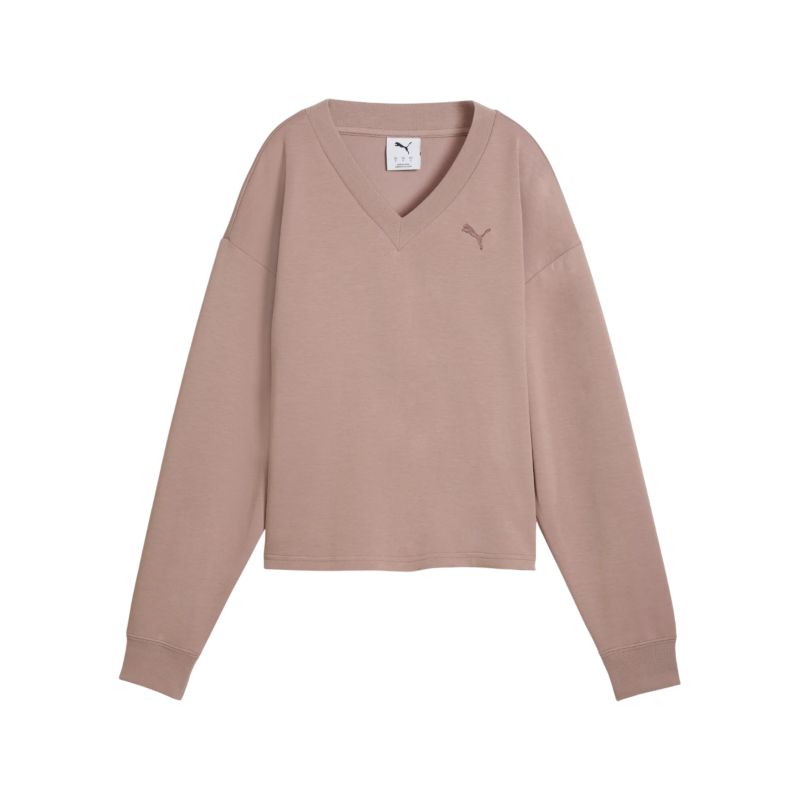 Puma ESS ELEVATED Comfort V-nyakú hosszú ujjú póló DK