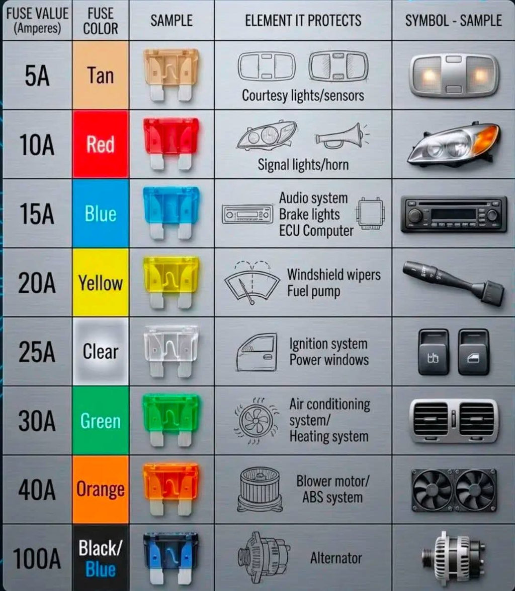 🔧 300Pcs Car Fuse Kit – Standard & Mini Blade Fuses with Puller (2A–40A)